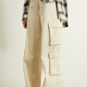 PacSun Off-White Cargo Pants